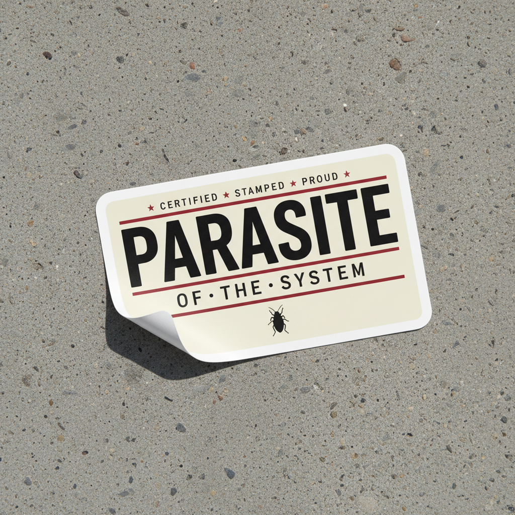 Parasite Badge Sticker