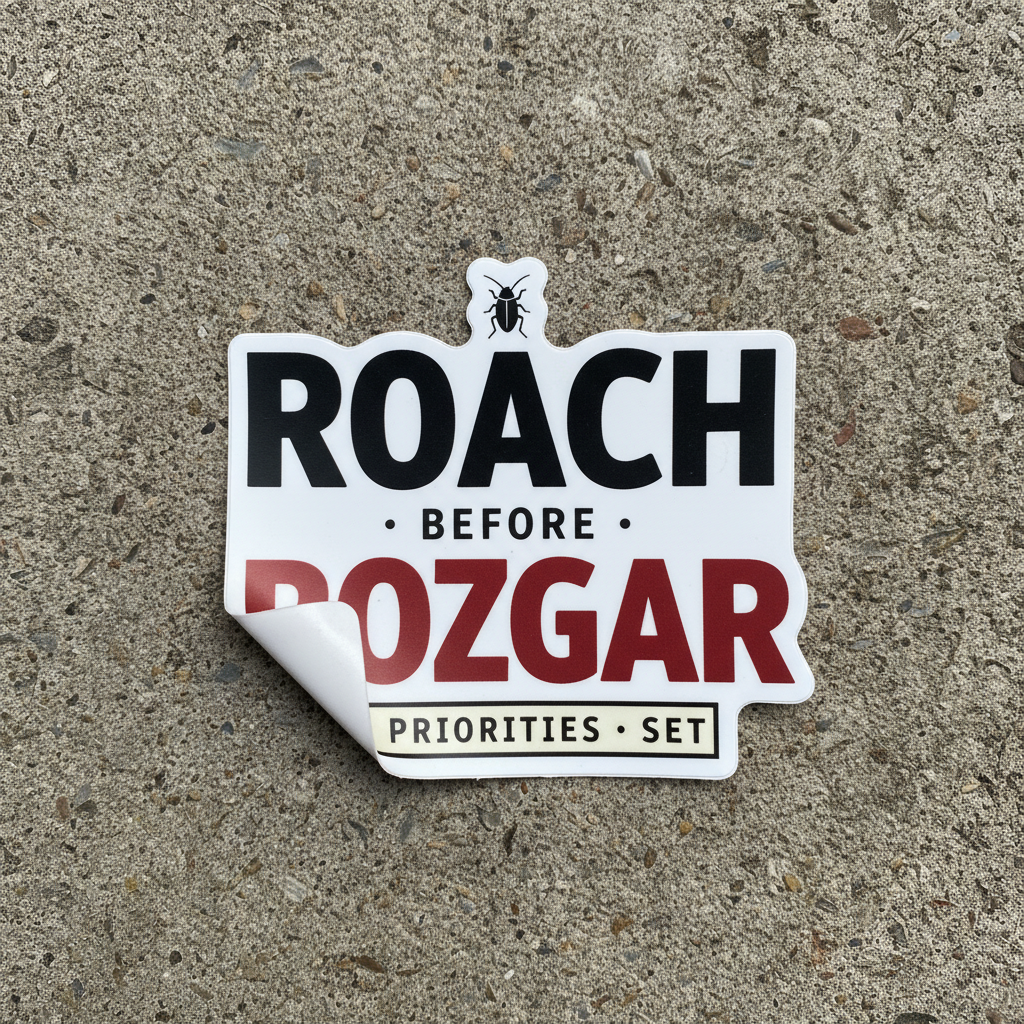 Roach Before Rozgar Sticker